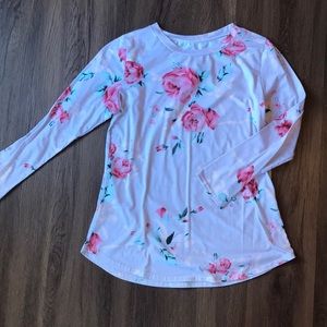 Rose long sleeve tee